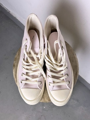 Converse platform sneakers σαν καινούργια, λιλά παστέλ
