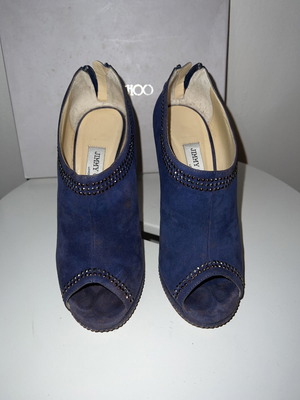 Jimmy Choo παπούτσια πέδιλα μεταχειρισμένα, μπλε, μέγεθος 38