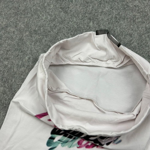 Guess Los Angeles Strapless Tube Top S used, white graphic print