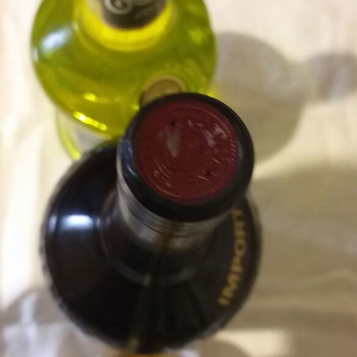 Old wine set with 2 sealed bottles Cherry Heering and Kumquat plus 185 ml Carlhamns Punsch