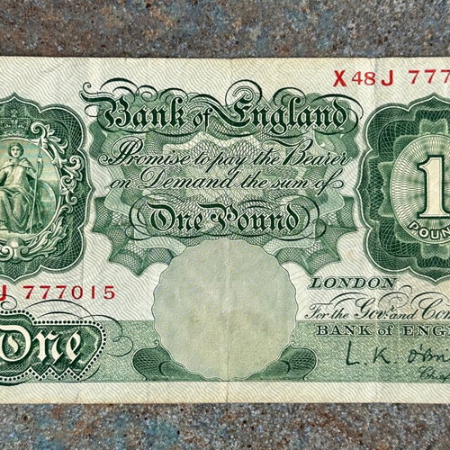 Great Britain 1 Pound ND (1955-60) used