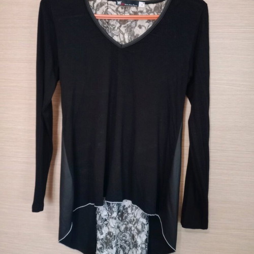 Black long blouse like new