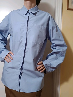 Oversized blue light blue ASOS shirt new, size M
