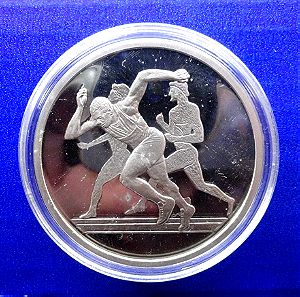 Ελλάδα 10 ευρώ 2003 (PROOF) "2004 Θερινοί Ολυμπιακοί Αγώνες στην Αθήνα- Τρέξιμο" Silver UNC!!