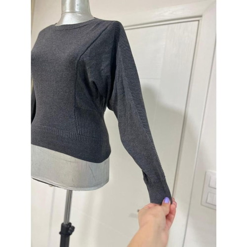 AllSaints Women Tide Jumper Sweater used, size UK10 EU38, grey cotton