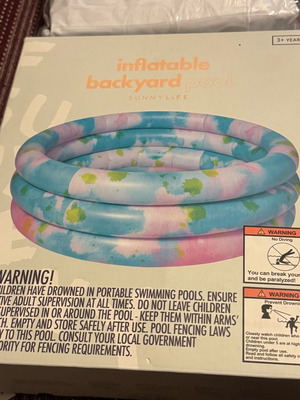 Sunnylife φουσκωτή παιδική πισίνα καινούργια 130εκ x 39εκ