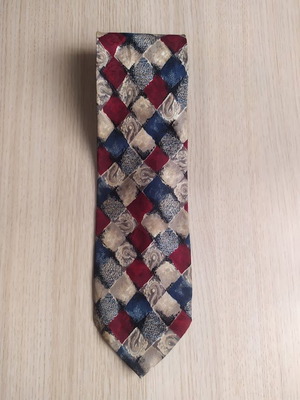 Мъжка копринена вратовръзка Gino Rossini като нова многоцветна