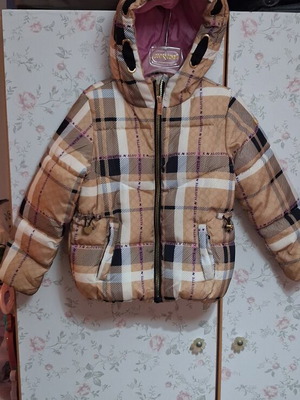 Alouette children's jacket size 5 years, beige and brown