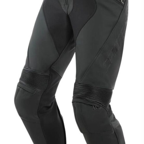 Dainese Pony 3 leather motorcycle pants, black, size 52