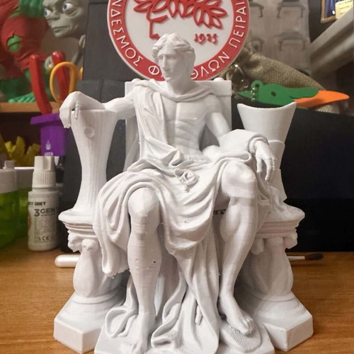 Olympiacos statue custom 3D printed design, 15 cm