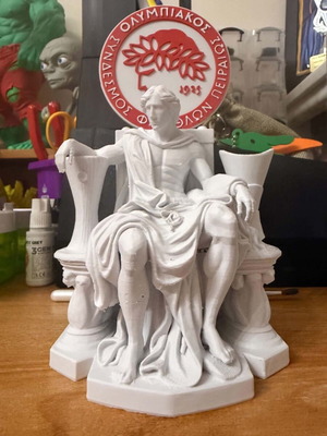 Olympiacos statue custom 3D printed design, 15 cm