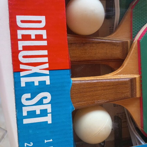 Vintage Table Tennis Set Deluxe new in box