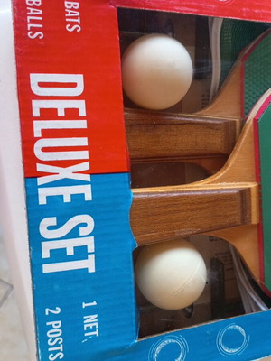 Vintage Table Tennis Set Deluxe new in box
