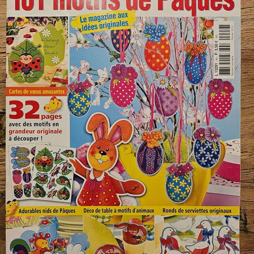 Easter French paper craft activities magazine new