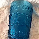  Ωραίο μπλε ποτήρι-βάζο. Vintage