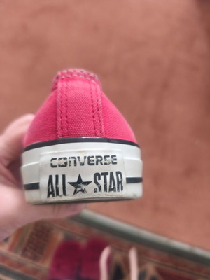 Converse All-Star sneakers used, women's size 37.5, red and white