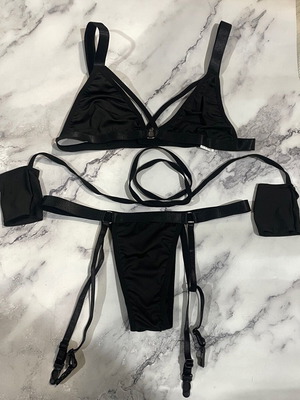 Black lingerie set size M new