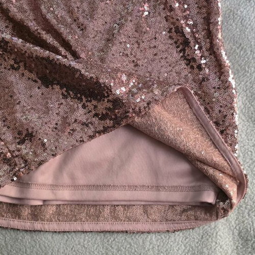 Esmara skirt pink gold sequin new, size 38