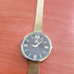 Ρολόι Season Time Stripe Series μεταχειρισμένο, γυναικείο, χρυσαφί