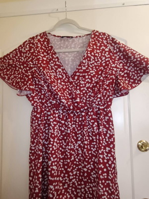 Shein women's summer dress red size XL like new