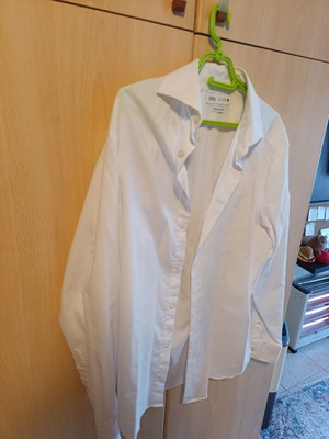 Zara Regular Fit Shirt like new, white, size L