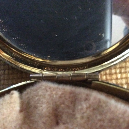 Art Nouveau style powder compact used
