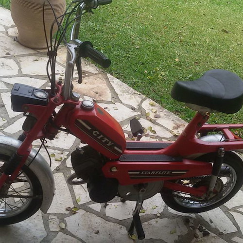 AB Moto 1974 used, 49 cc, red, almost new