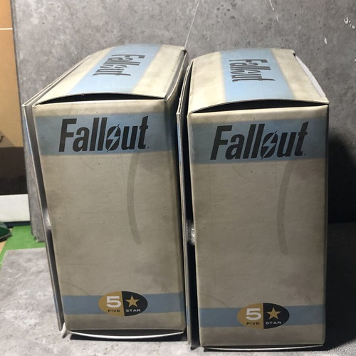Funko Fallout Vault Boy Toughness and Pyromaniac figures, new