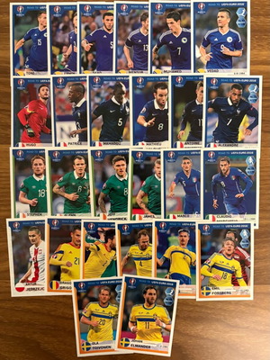Αυτοκόλλητα Panini Road to UEFA EURO 2016 σαν καινούργια, σετ 26