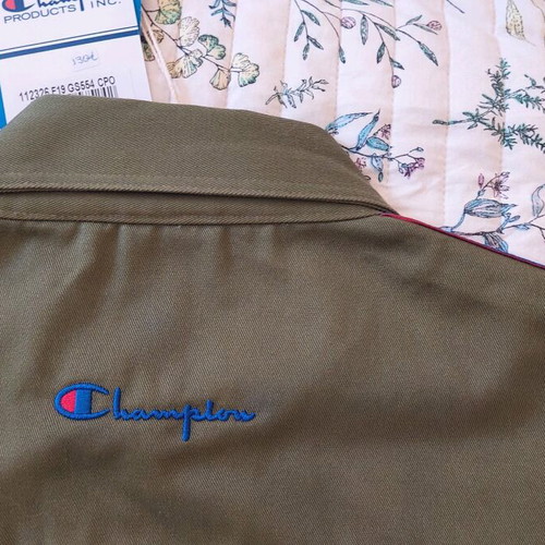 Champion short unisex cardigan new green size S