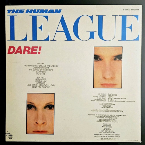 The Human League Dare vinyl record like new
