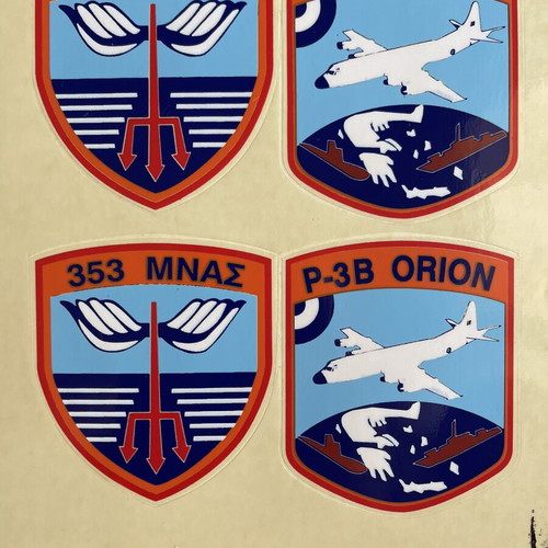 P-3 Orion and 353 ΜΝΑΣ Stickers set of 4 new