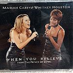  MARIAH CAREY & WHITNEY HOUSTON WHEN YOU BELIEVE FROM THE PRINCE OF EGYPT CD