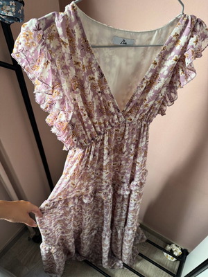 Floral dress like new, pink multicolor, size M-L
