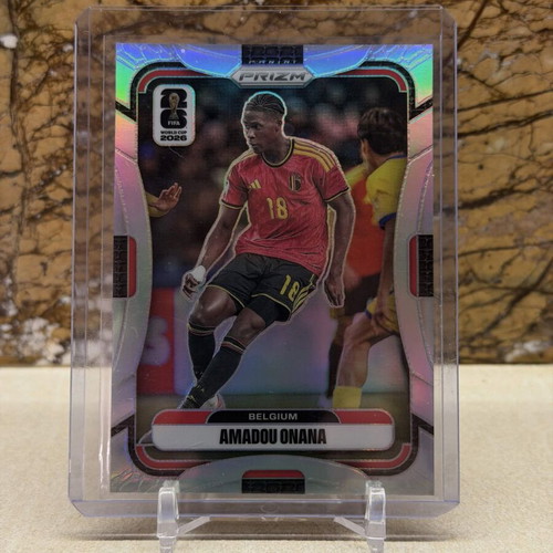 2026 Panini Prizm FIFA World Cup Amadou Onana Silver Prizm card