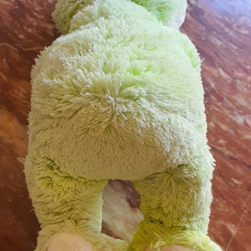 Plush Frog like new with colorful flower