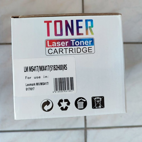 Laser toner cartridge compatible with Lexmark MS MX 417 517 617 new