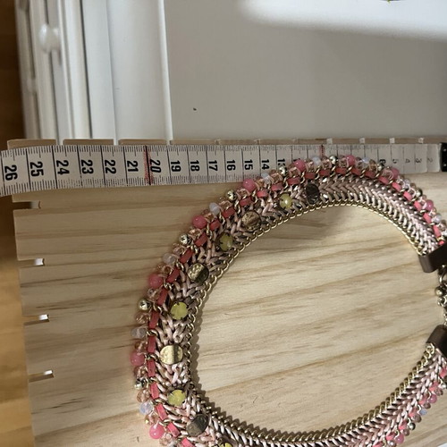 Women's pink necklace, high quality