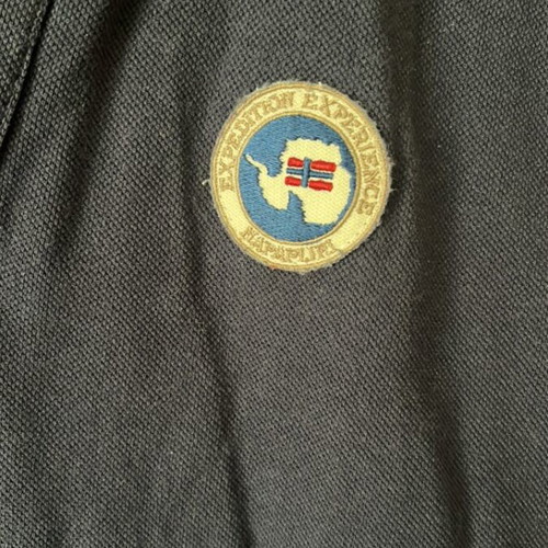 Napapijri polo shirt used, blue, size 134 cm