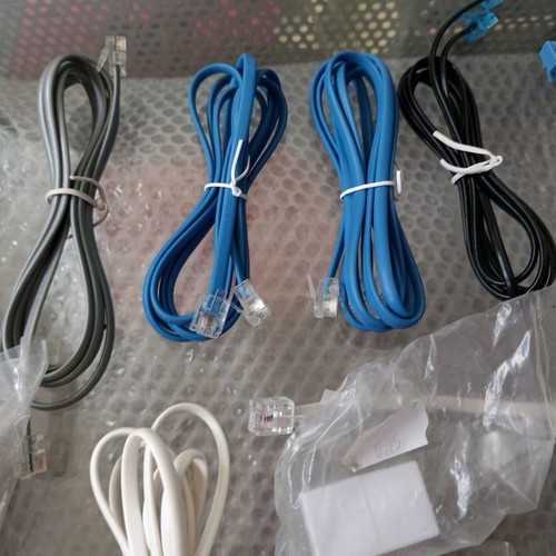Phone connection cables and accessories new, pack of 40 pieces