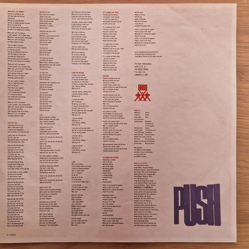 BROS Push LP electronic music, like new