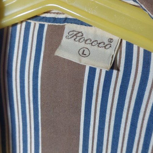 Rococo shirt large blue and brown like new