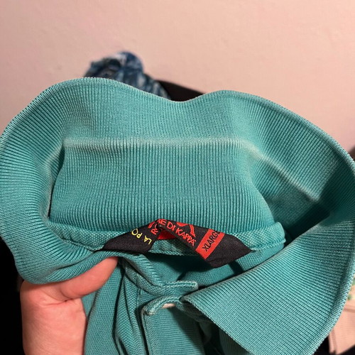 Robe di Kappa long sleeve polo shirt XL used, turquoise