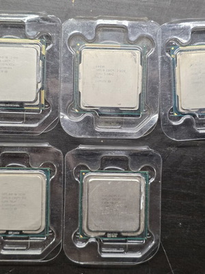 Intel processors pack of 5 used i3-2nd gen, Pentium G2050, Core2Duo