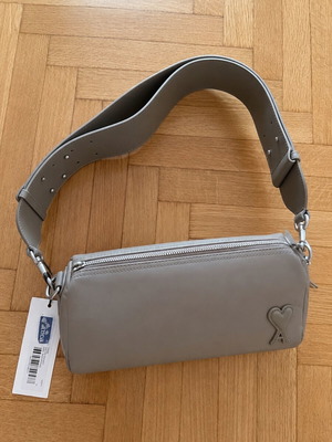 AMI Paris Alexandre Mattiussi shoulder bag, Gris Taupe