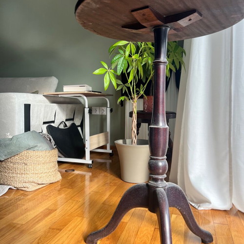 Vintage wooden coffee table used, 80cm height