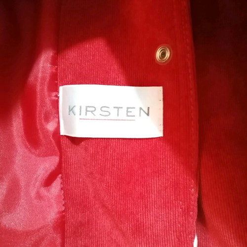 Kirsten blazer red fine corduroy size L like new