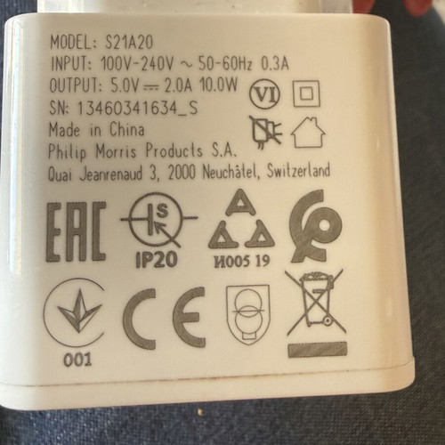 IQOS Charger white USB power adapter like new