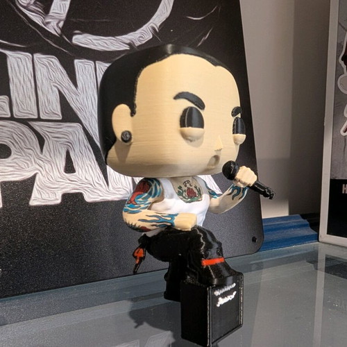 Custom POP Chester Bennington new 3d printed figure 9 cm