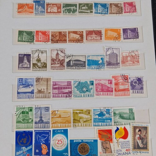 Stamp album used with vintage and thematic world collection